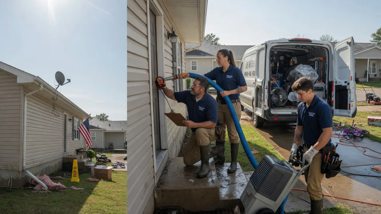 Ceiling Water Damage Restoration in Belmore, OH near me